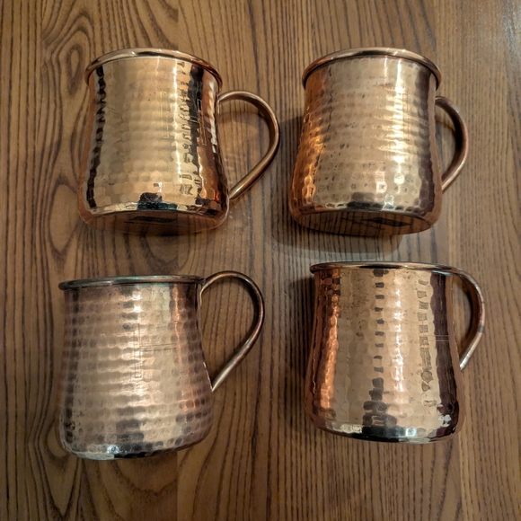 Williams Sonoma Other - Williams Sonoma Copper Mugs Set Of 4